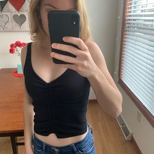 abercrombie scrunched tank top